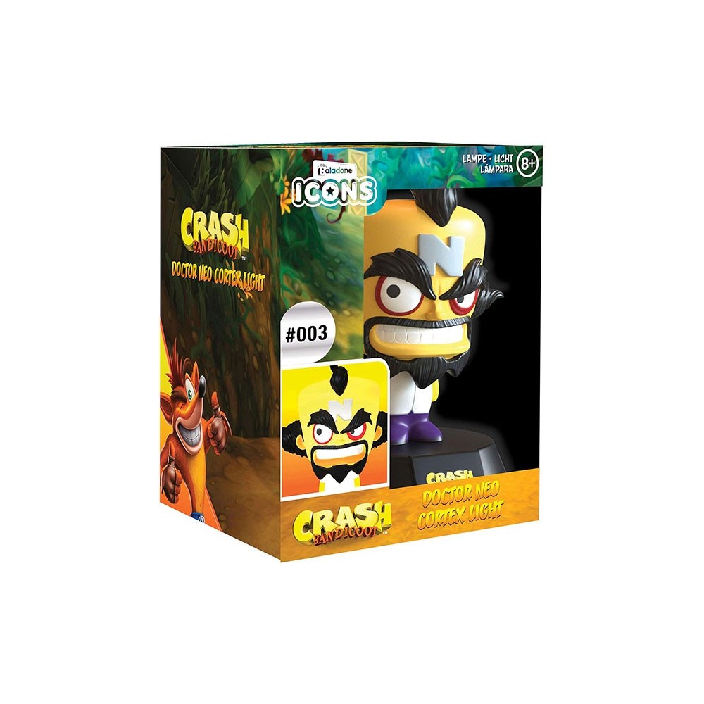PALADONE PRODUCTS CRASH BANDICOOT DOCTOR NEO CORTEX 3D ICON LIGHT FIGURE