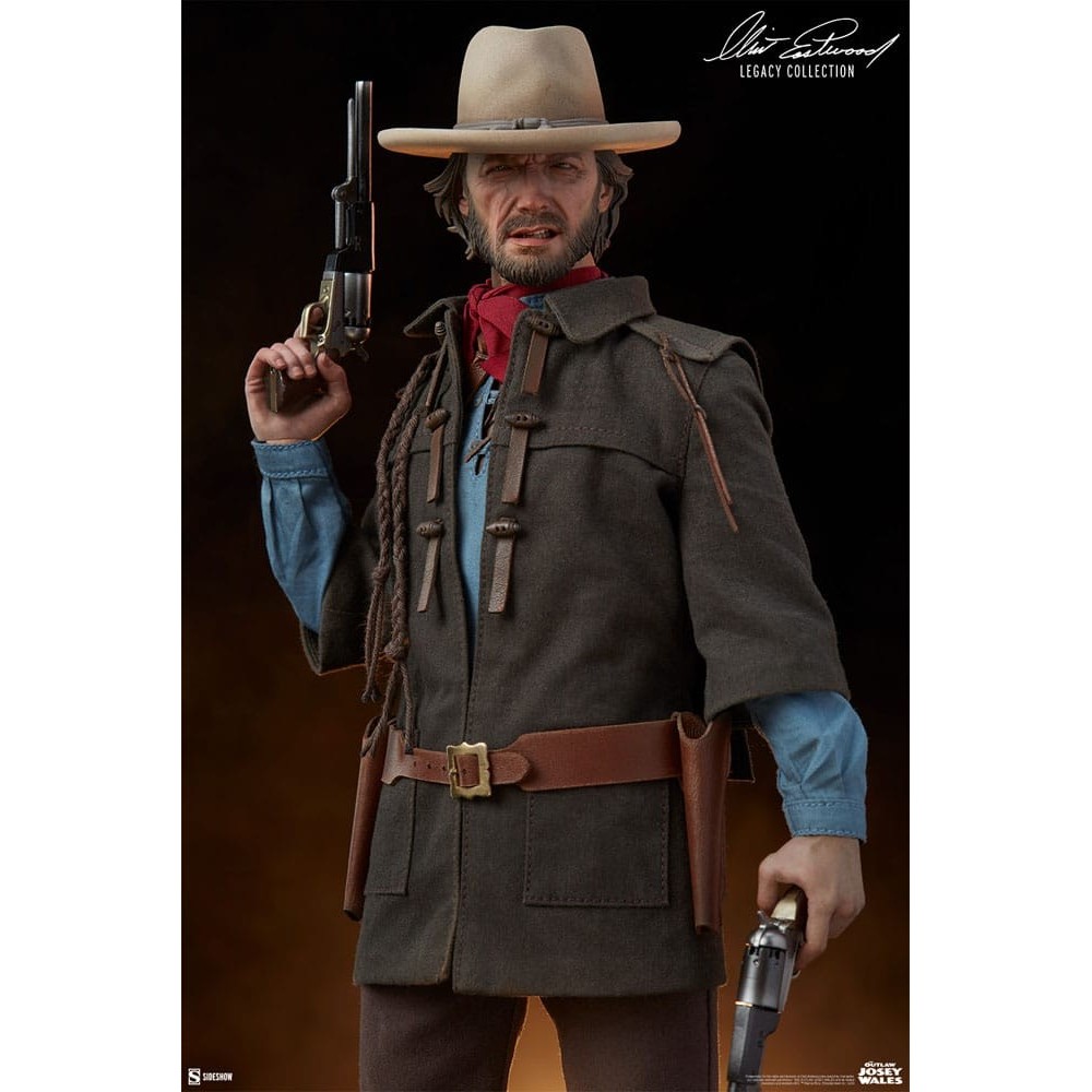 IL TEXANO DAGLI OCCHI DI GHIACCIO CLINT EASTWOOD LEGACY COLLECTION JOSEY WALES 30CM 1/6 ACTION FIGURE SIDESHOW