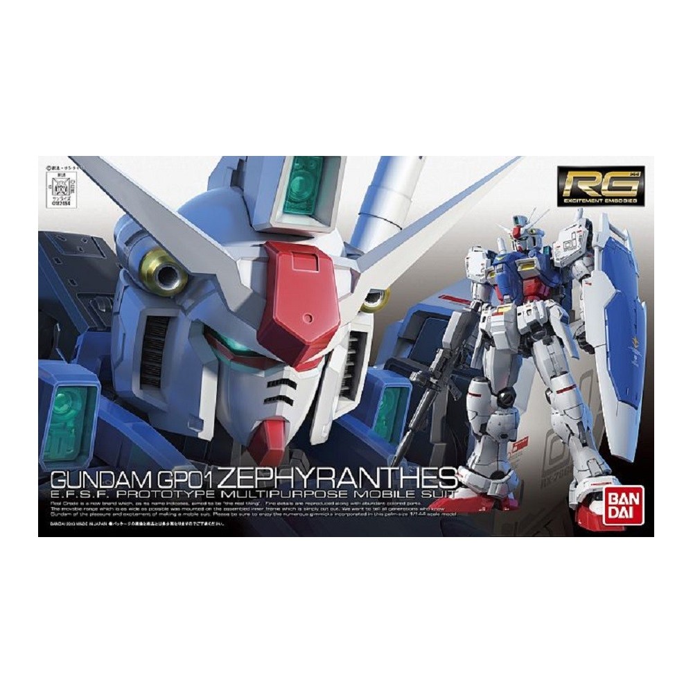 BANDAI REAL GRADE RG GUNDAM RX-78 GP01 ZEPHYRANTHES 1/144 MODEL KIT ACTION FIGURE