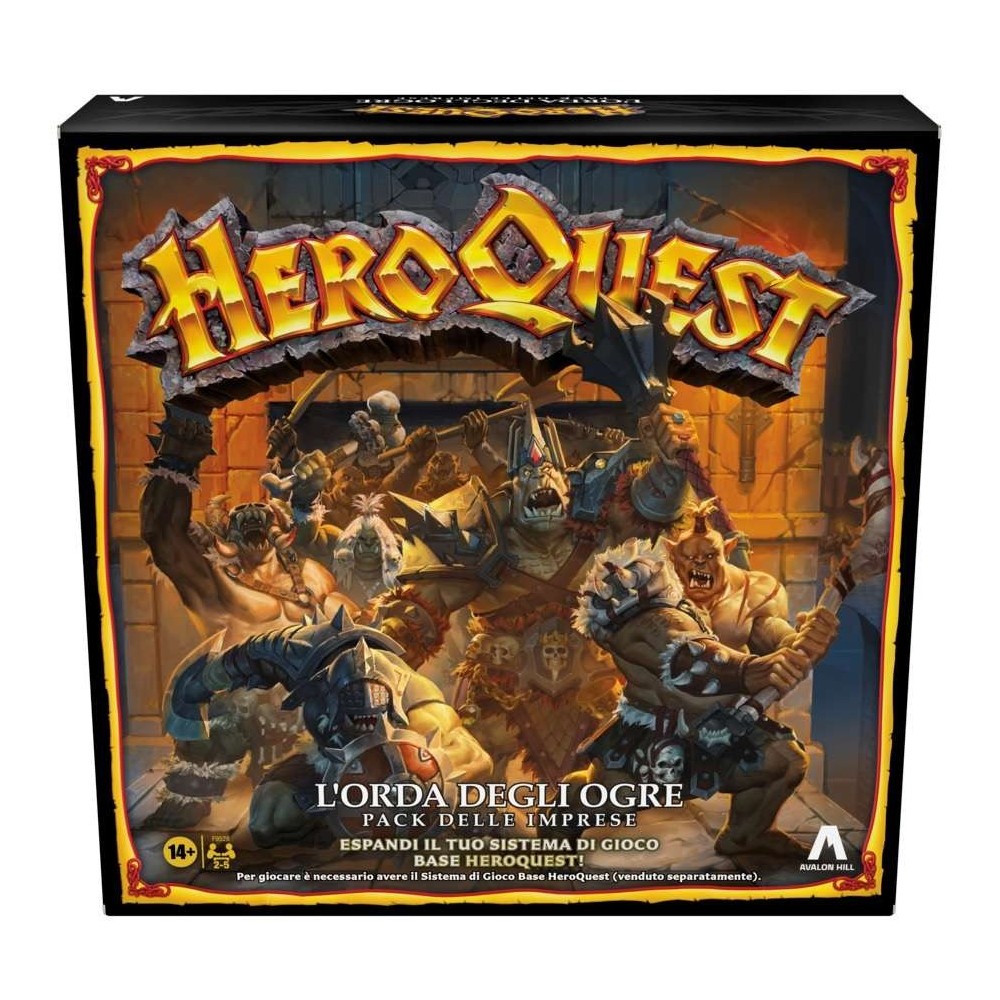 HASBRO HEROQUEST ESPANSIONE L'ORDA DEGLI OGRE IN ITALIANO
