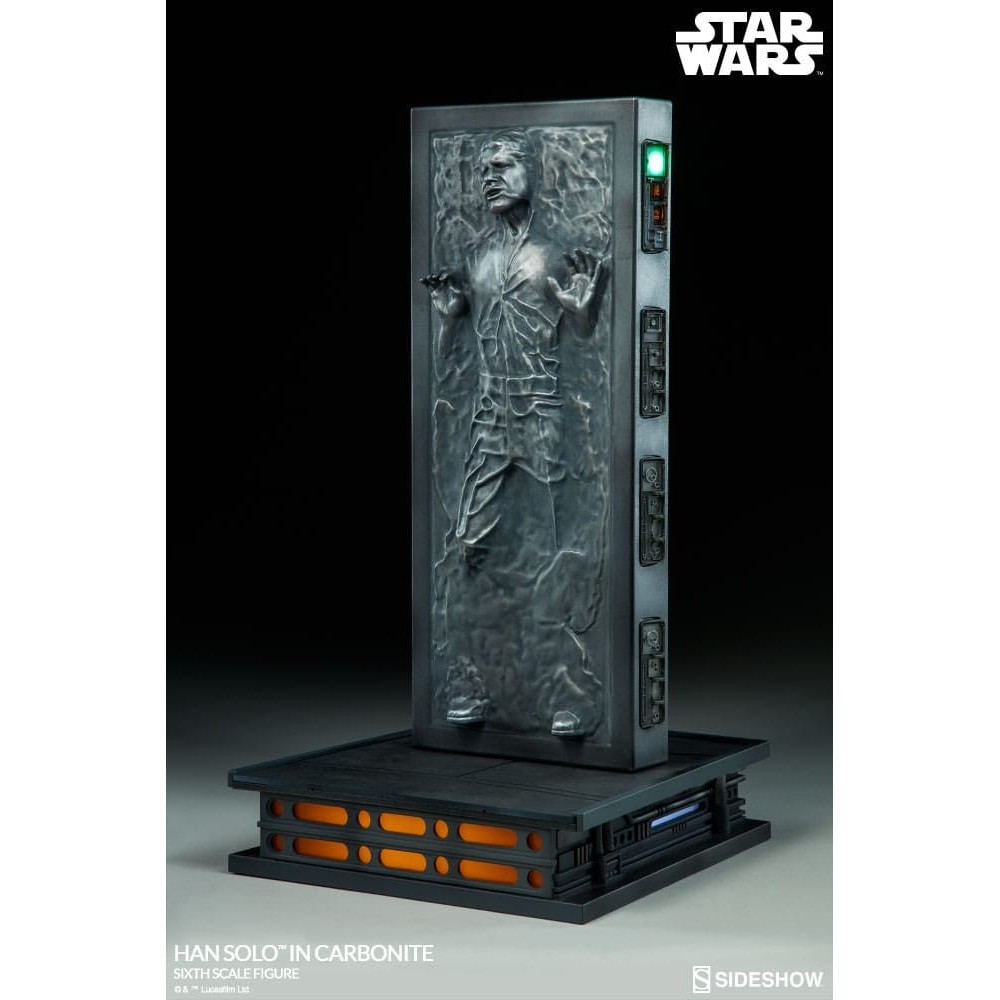 STAR WARS HAN SOLO IN CARBONITE RESINA STATUA FIGURE SIDESHOW