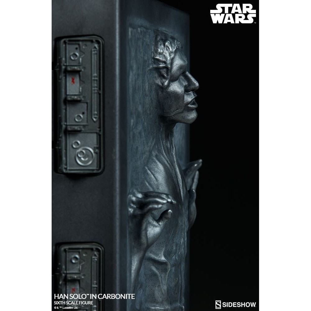 STAR WARS HAN SOLO IN CARBONITE RESINA STATUA FIGURE SIDESHOW