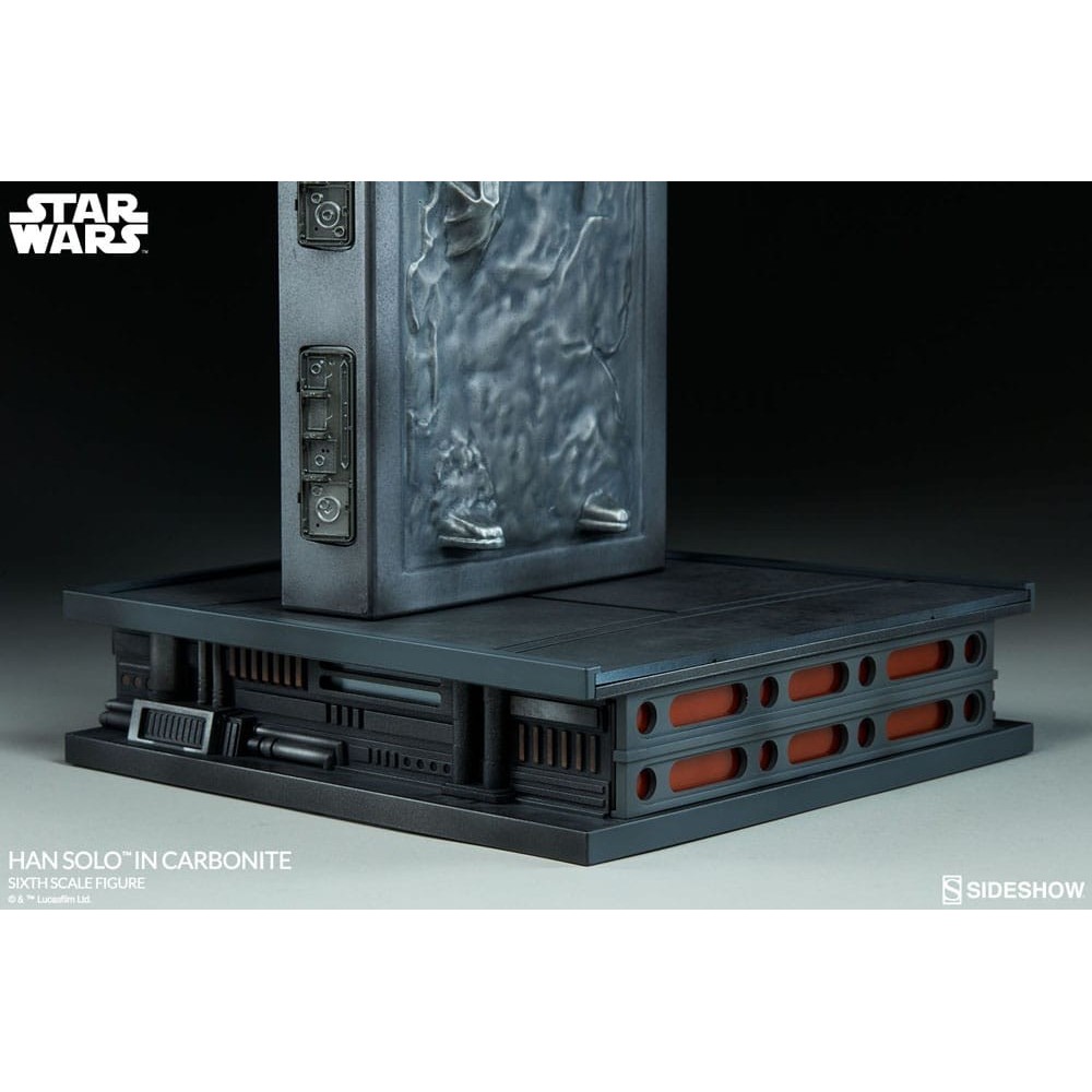 STAR WARS HAN SOLO IN CARBONITE RESINA STATUA FIGURE SIDESHOW