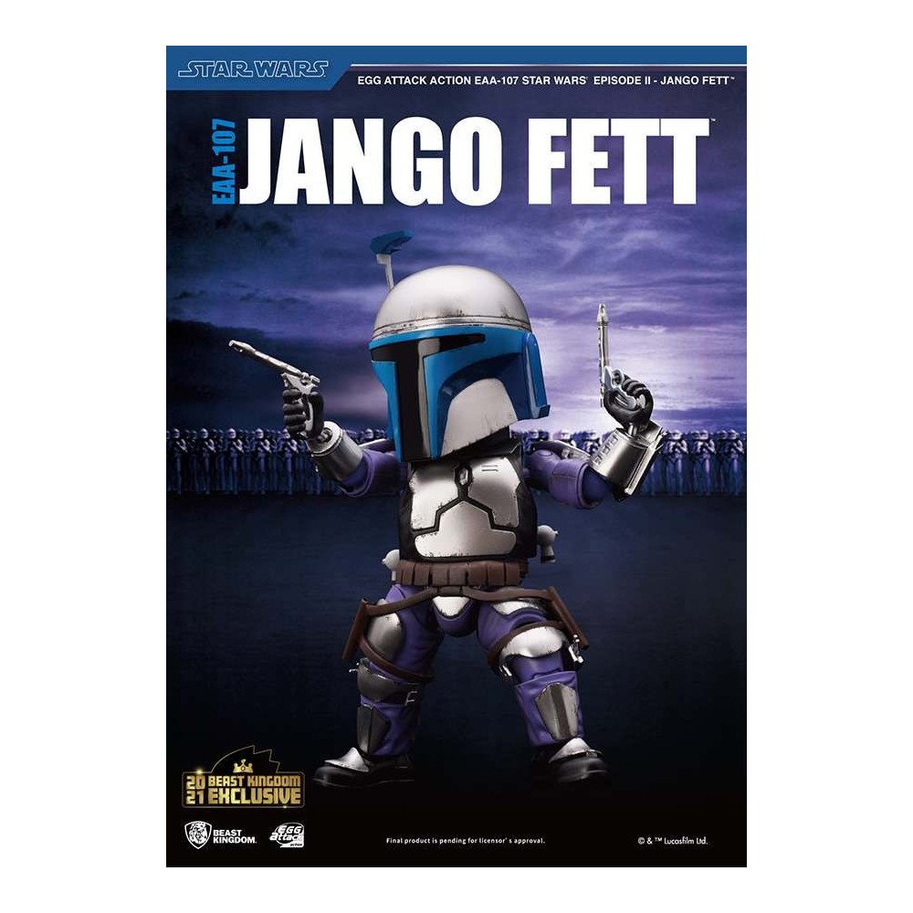 BEAST KINGDOM STAR WARS JANGO FETT EGG ATTACK EAA-107 ACTION FIGURE