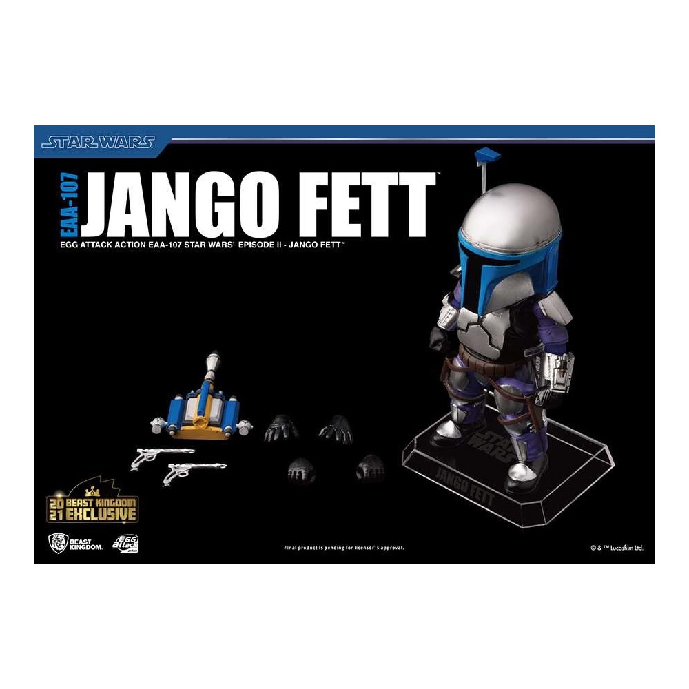 BEAST KINGDOM STAR WARS JANGO FETT EGG ATTACK EAA-107 ACTION FIGURE