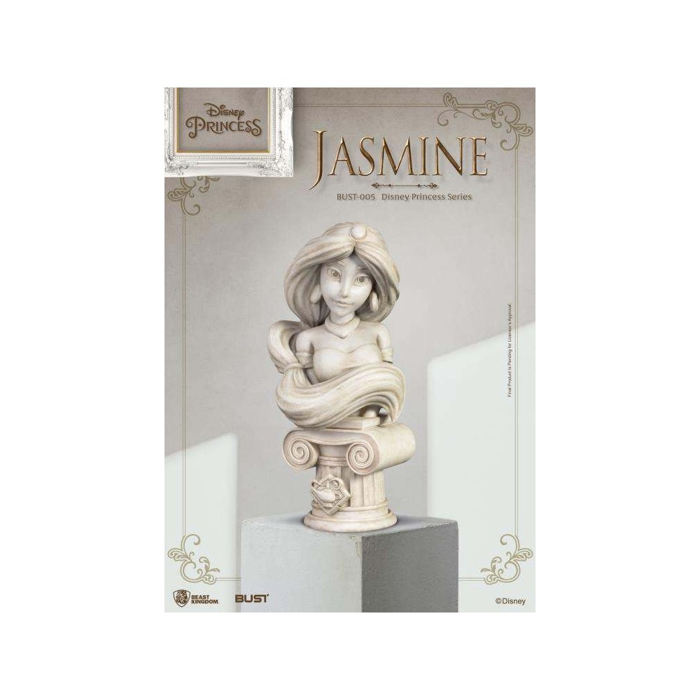DISNEY PRINCESS JASMINE BUSTO STATUA FIGURE BEAST KINGDOM