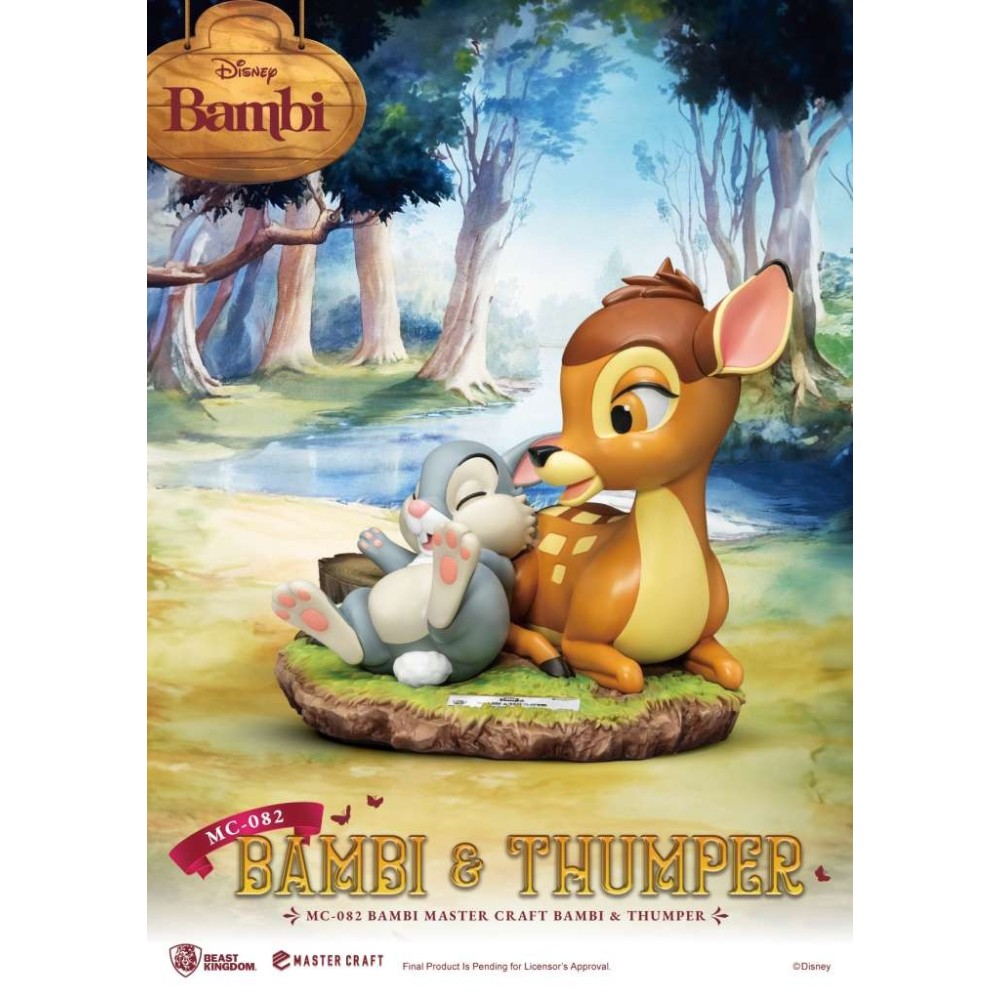 BEAST KINGDOM BAMBI & THUMPER MASTER CRAFT 28CM STATUE RESIN FIGURE