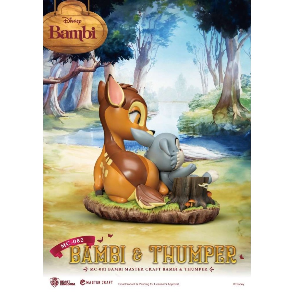 BEAST KINGDOM BAMBI & THUMPER MASTER CRAFT 28CM STATUE RESIN FIGURE
