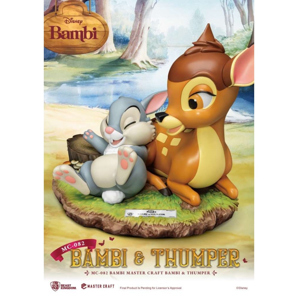 BEAST KINGDOM BAMBI & THUMPER MASTER CRAFT 28CM STATUE RESIN FIGURE