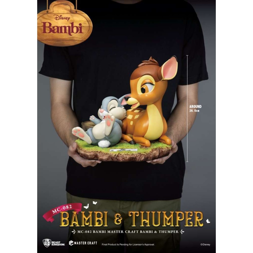 BEAST KINGDOM BAMBI & THUMPER MASTER CRAFT 28CM STATUE RESIN FIGURE