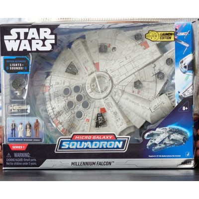 STAR WARS MICRO GALAXY SQUADRON MILLENNIUM FALCON FIGURE SET JAZWARES