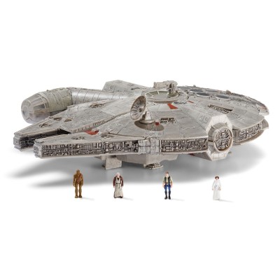 STAR WARS MICRO GALAXY SQUADRON MILLENNIUM FALCON FIGURE SET JAZWARES