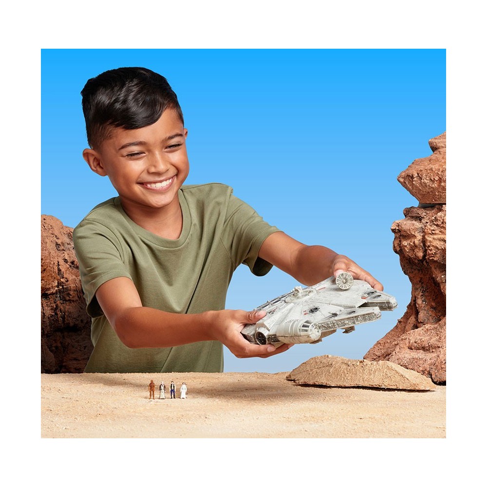 STAR WARS MICRO GALAXY SQUADRON MILLENNIUM FALCON FIGURE SET JAZWARES