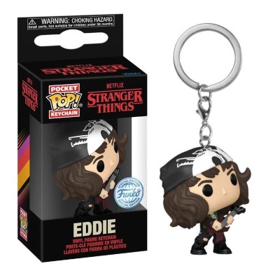 STRANGER THINGS EDDIE POCKET POP! KEYCHAIN PORTACHIAVI FUNKO