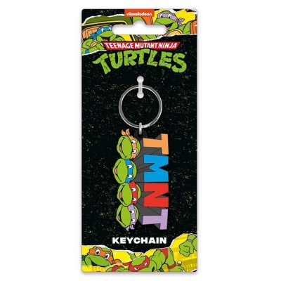 TMNT TARTARUGHE NINJA CLASSIC KEYCHAIN PORTACHIAVI IN GOMMA PYRAMID INTERNATIONAL