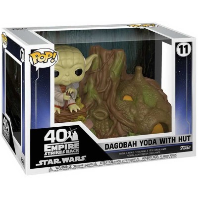 FUNKO FUNKO POP! STAR WARS DAGOBAH YODA WITH HUT BOBBLE HEAD KNOCKER FIGURE