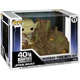 FUNKO FUNKO POP! STAR WARS DAGOBAH YODA WITH HUT BOBBLE HEAD KNOCKER FIGURE