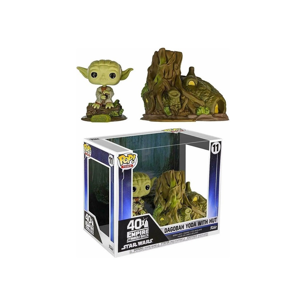 FUNKO FUNKO POP! STAR WARS DAGOBAH YODA WITH HUT BOBBLE HEAD KNOCKER FIGURE
