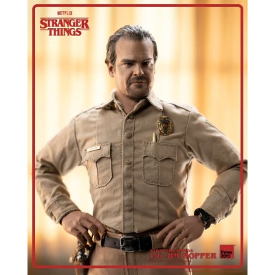 THREEZERO STRANGER THINGS SEASON 1 JIM HOPPER 1/6 ACTION FIGURE