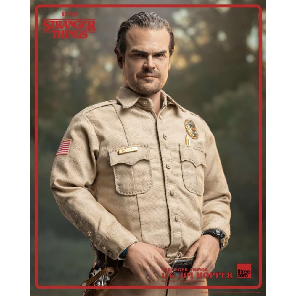 STRANGER THINGS JIM HOPPER 1/6 ACTION FIGURE THREEZERO