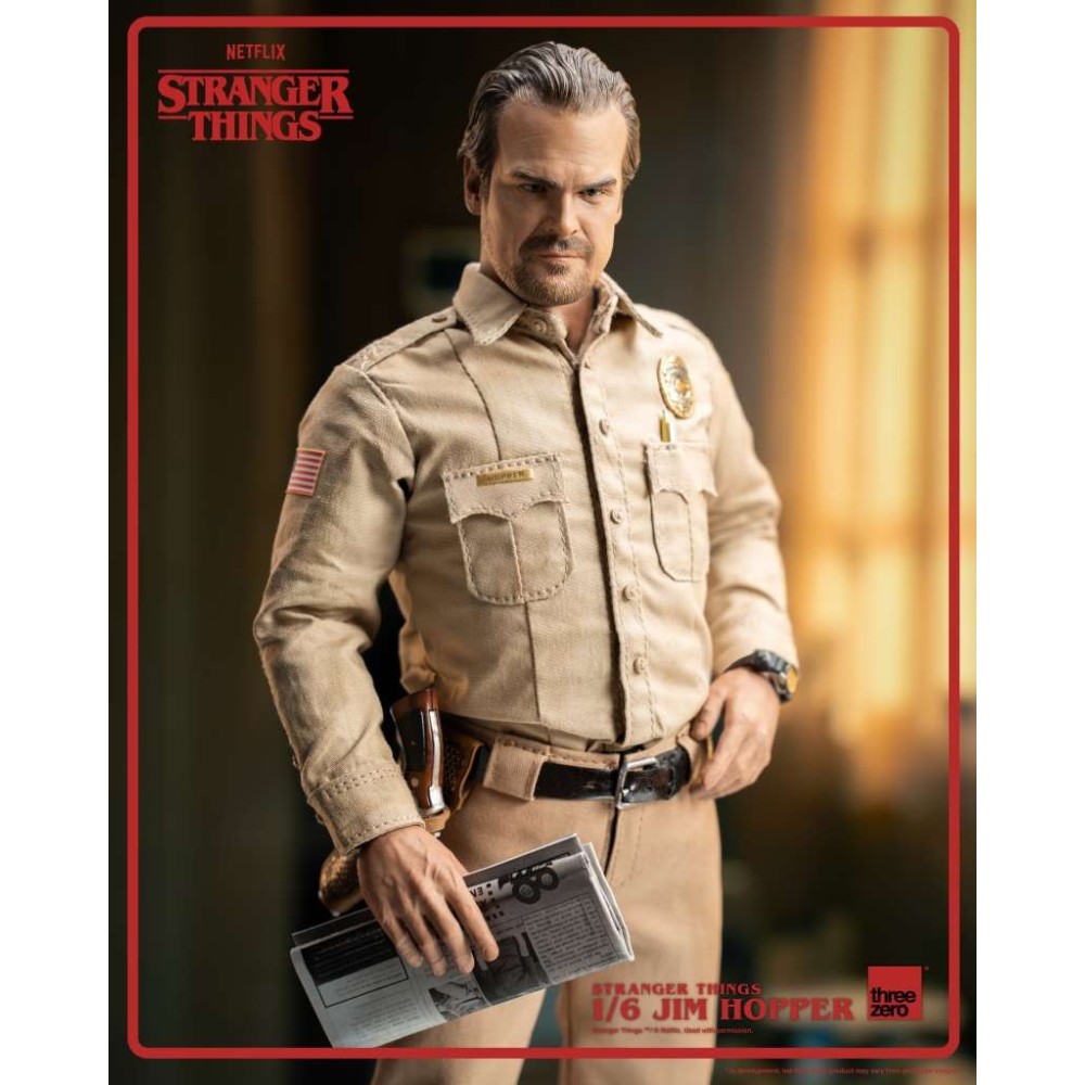 STRANGER THINGS JIM HOPPER 1/6 ACTION FIGURE THREEZERO