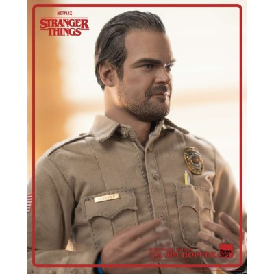 THREEZERO STRANGER THINGS SEASON 1 JIM HOPPER 1/6 ACTION FIGURE