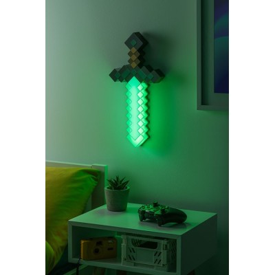 PALADONE PRODUCTS MINECRAFT 3D LAMP DIAMOND SWORD LIGHT REPLICA