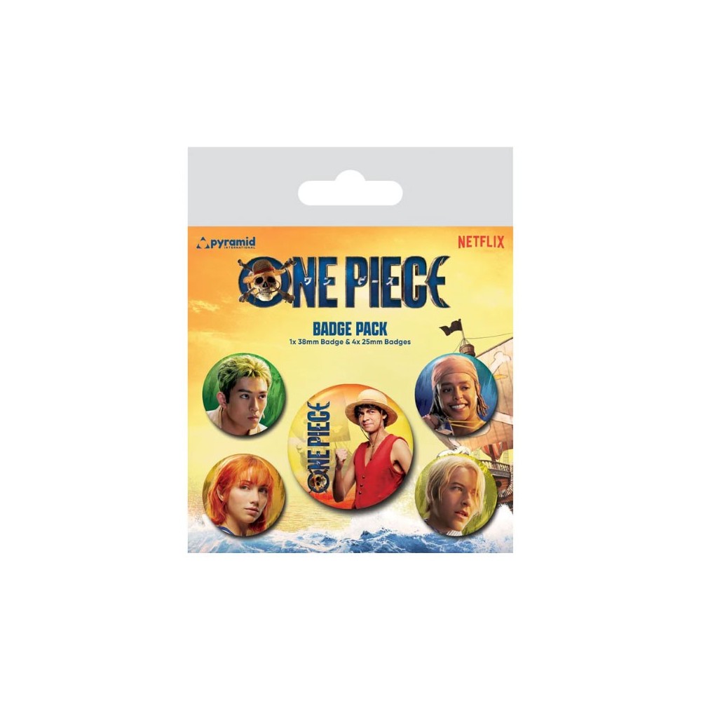 PYRAMID INTERNATIONAL ONE PIECE NETFLIX CREW BADGE PACK