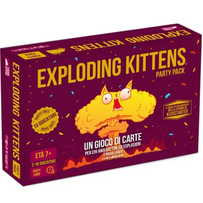 EXPLODING KITTENS PARTY PACK GIOCO DA TAVOLO ITALIANO ASMODEE