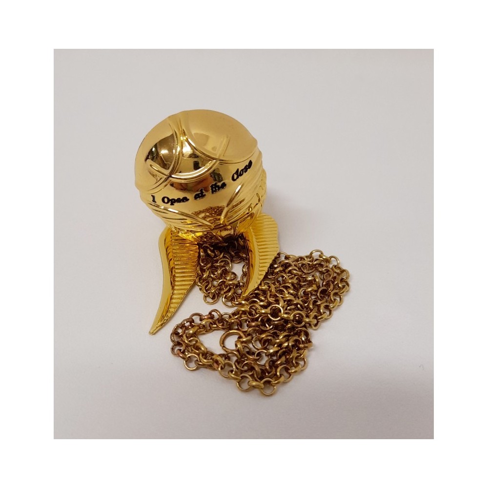 HARRY POTTER BOCCINO D'ORO COLLANA OROLOGIO CARAT