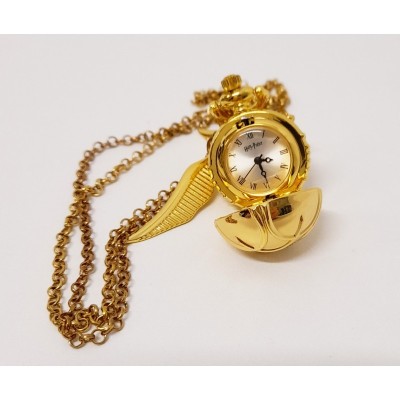 CARAT HARRY POTTER GOLDEN SNITCH WATCH NECKLACE