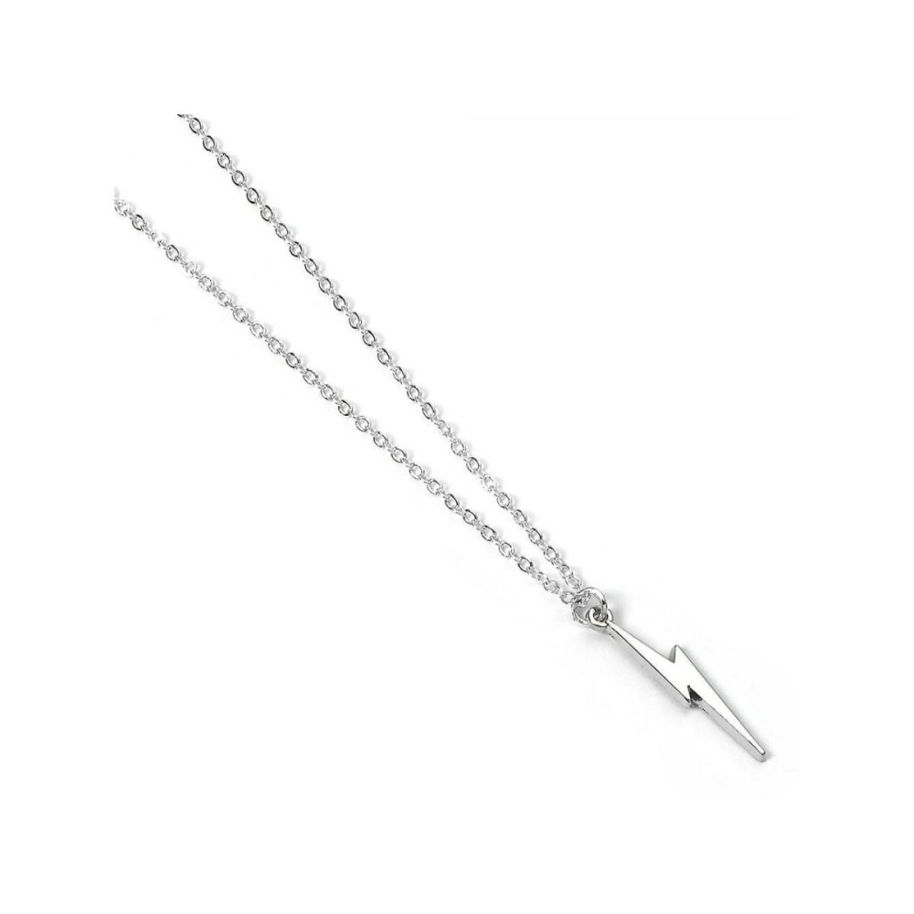 HARRY POTTER FULMINE COLLANA PLACCATA ARGENTO CARAT