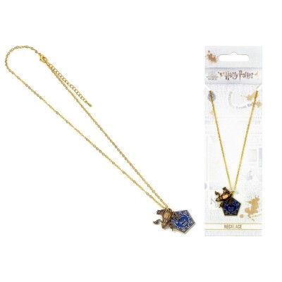 CARAT HARRY POTTER CHOCOLATE FROG GOLD PLATED NECKLACE