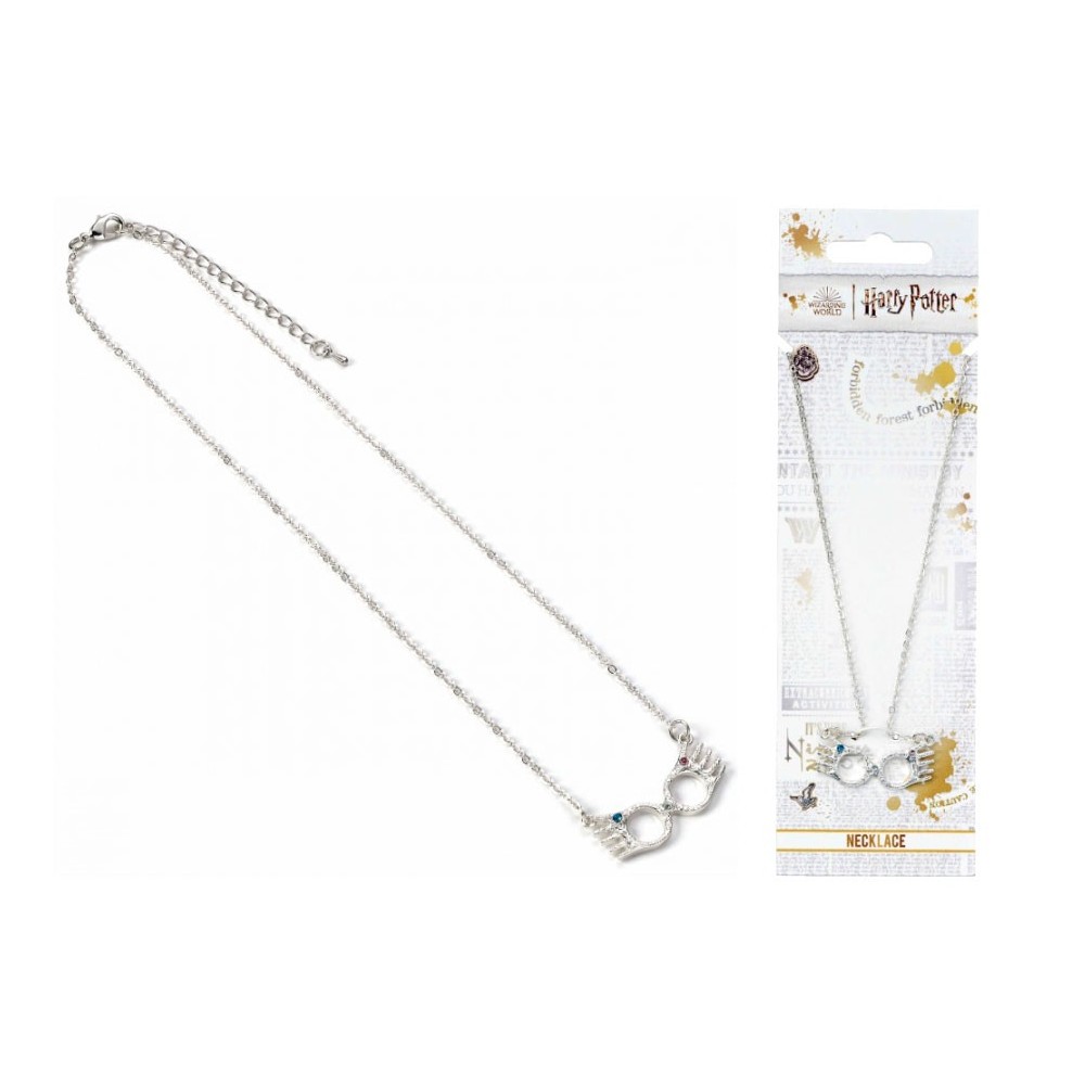 HARRY POTTER OCCHIALI LUNA LOVEGOOD COLLANA CARAT