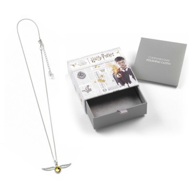 CARAT HARRY POTTER GOLDEN SNITCH CRYSTAL AND SILVER NECKLACE