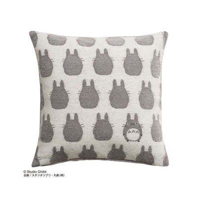 IL MIO VICINO TOTORO SILHOUETTE GREY NAP CUSHION STUDIO GHIBLI