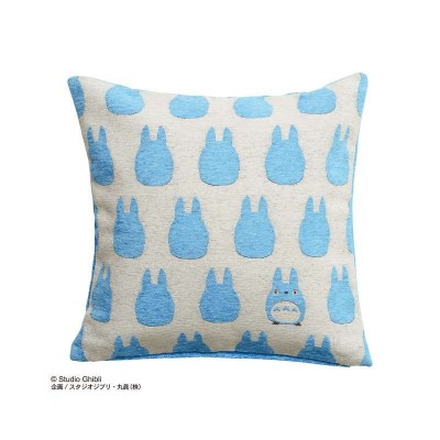 IL MIO VICINO TOTORO SILHOUETTE BLUE NAP CUSHION STUDIO GHIBLI