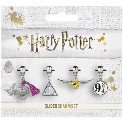CARAT HARRY POTTER SILVER PLATED SLIDER CHARM SET