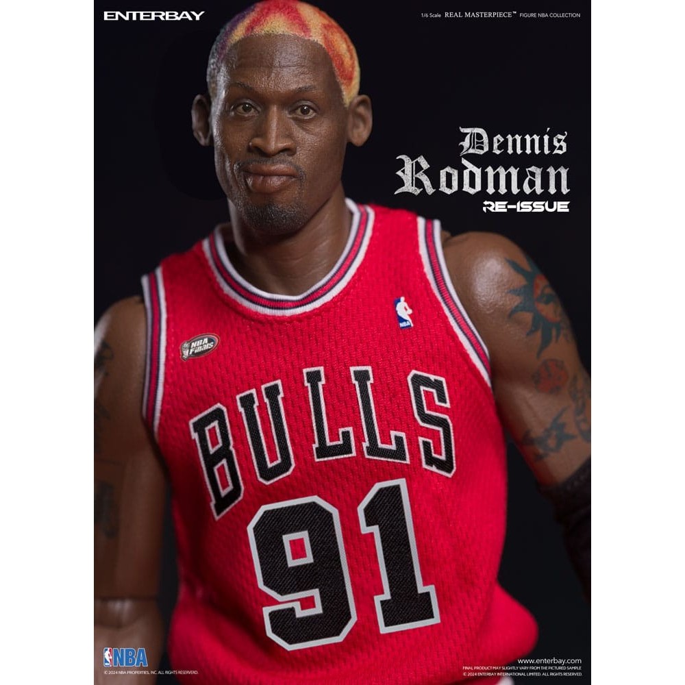 NBA COLLECTION REAL MASTERPIECE DENNIS RODMAN LIMITED RETRO EDITION ACTION FIGURE ENTERBAY