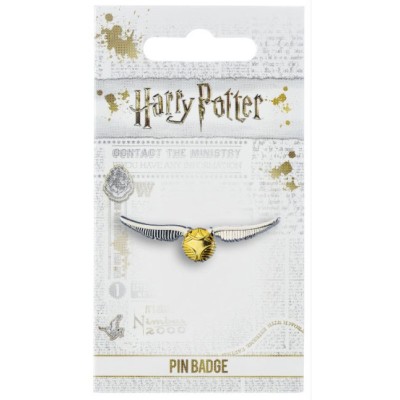 HARRY POTTER BOCCINO D'ORO SPILLA PLACCATA ARGENTO CARAT