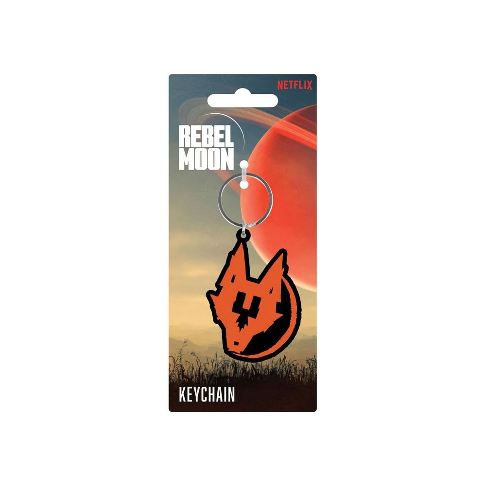 REBEL MOON RESISTANCE WOLF PORTACHIAVI IN GOMMA PYRAMID INTERNATIONAL