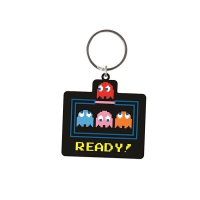 PYRAMID INTERNATIONAL PAC-MAN RUBBER KEYCHAIN