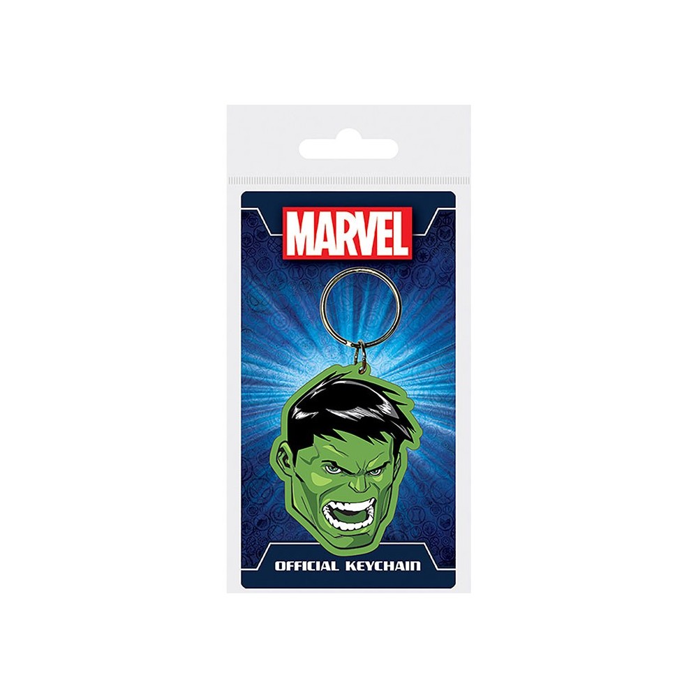 MARVEL HULK TESTA PORTACHIAVI IN GOMMA PYRAMID INTERNATIONAL