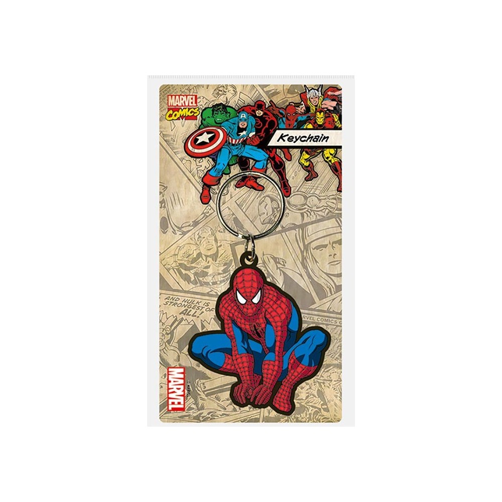PYRAMID INTERNATIONAL MARVEL COMICS SPIDER-MAN RUBBER KEYCHAIN
