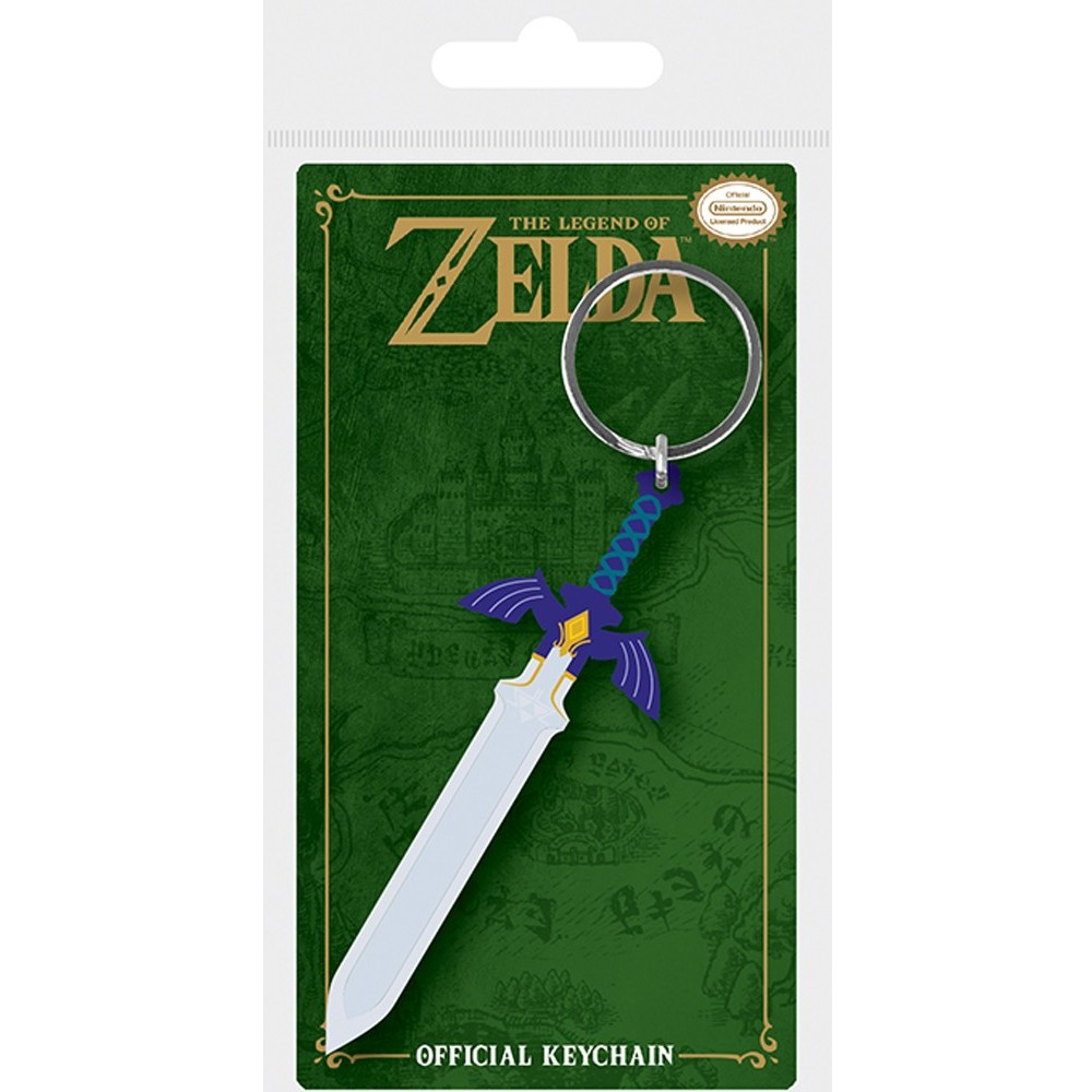 THE LEGEND OF ZELDA MASTER SWORD PORTACHIAVI IN GOMMA PYRAMID INTERNATIONAL