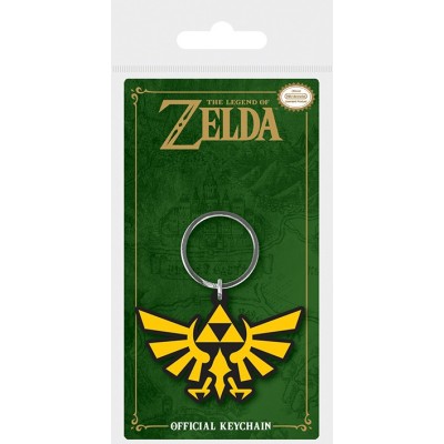 PYRAMID INTERNATIONAL THE LEGEND OF ZELDA TRIFORCE KEYRING RUBBER KEYCHAIN