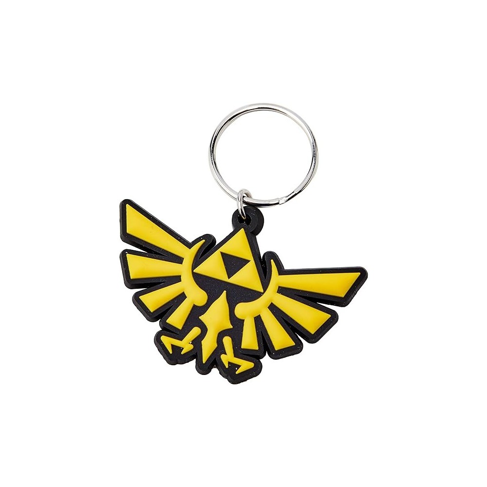 PYRAMID INTERNATIONAL THE LEGEND OF ZELDA TRIFORCE KEYRING RUBBER KEYCHAIN