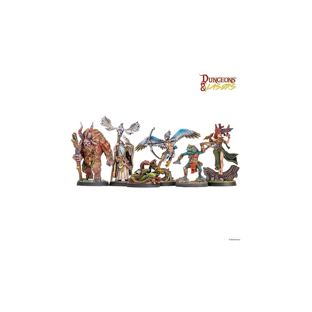 DUNGEONS AND LASERS FANTASY MINIATURES SET 27X FIGURE ARCHON STUDIO