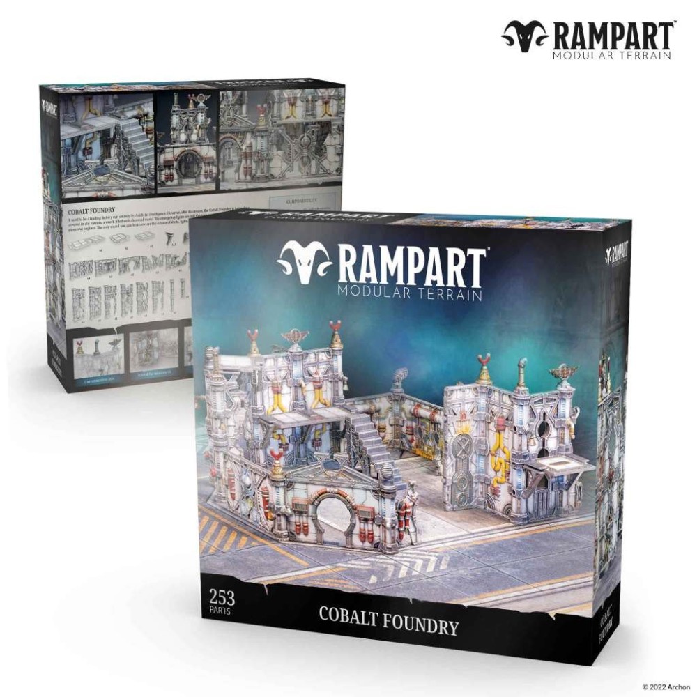 RAMPART MODULAR TERRAIN COBALT FOUNDRY AMBIENTAZIONE SCENARIO ARCHON STUDIO