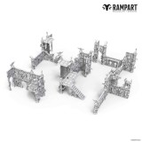 ARCHON STUDIO RAMPART MODULAR TERRAIN COBALT FOUNDRY SCENARY SET